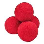 Set 4 palline di spugna 40mm Super Soft Rosse
