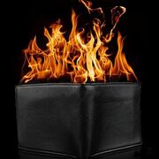 Portafogli in fiamme