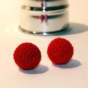 Palline per chop cup Set di due Rosse