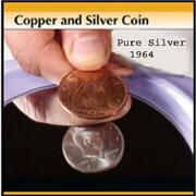 Copper and silver mezzo dollaro 1964 penny inglese