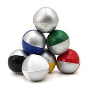 Pallina Beanbag 120g Silver-Rosso