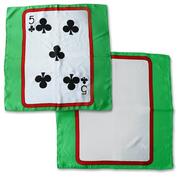 Card Silk 60x60 fondo verde Bianca-5 di fiori