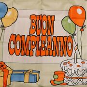 Foulard Buon Compleanno 60x60 Sitta Magic silk