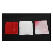 Set di 3 foulard bianco, rosso e bicolore 40cm